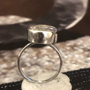 Sterling Silver and Cubic Zirconia Stacking Ring.